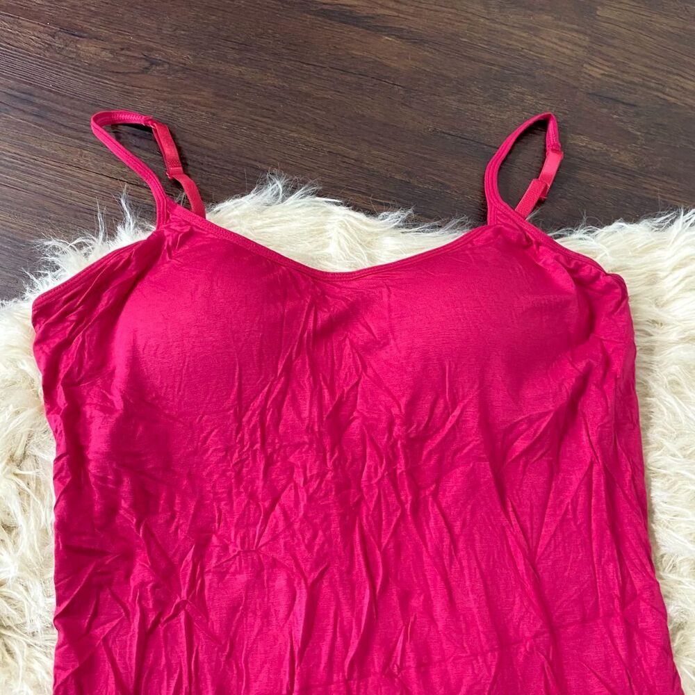 New unworn Fuchsia Pink Camisole Top Built in Bra Padding 2XL Fashion Bar - Picture 2 of 6